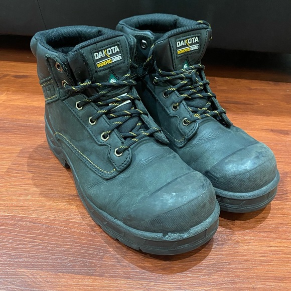 Dakota Men's 6'' 877 Steel Toe Steel Plate Work Boots Black Size 9.5 men’s - Picture 4 of 9